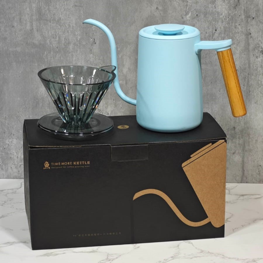 TIMEMORE Fish Youth Pour-Over Kettle 贈品 ~ 冰瞳手沖咖啡濾杯01號(黛黑色)