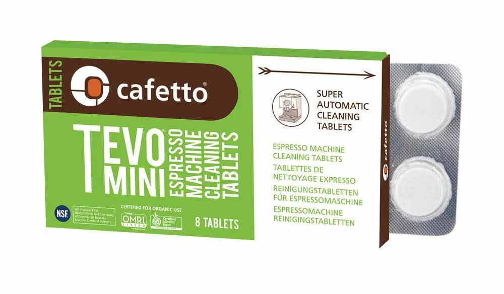 CAFETTO Tevo mini tablets - Espresso machine cleaning tablets 8x