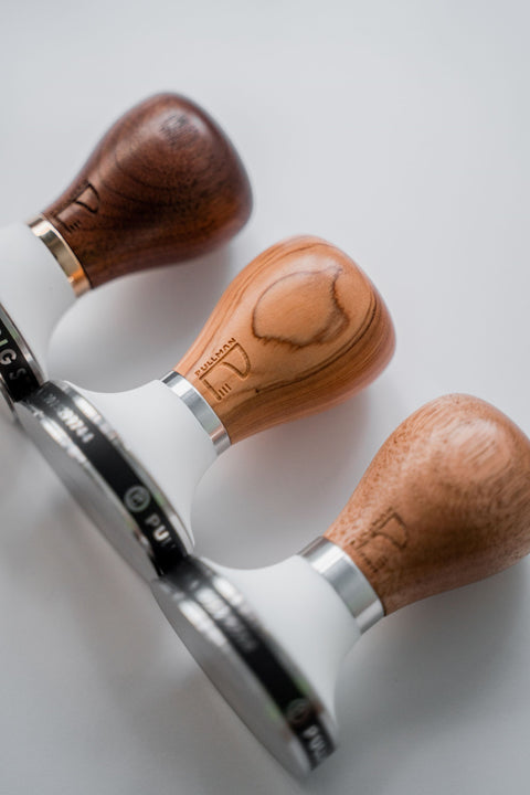 PULLMAN MK II BIGSTEP Coffee Tamper | TIMBER White Cone | 58.55MM